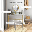 105 cm white and gold dressing table – image 4