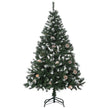 5ft snow-flecked tree with pine cones – image 10