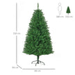 5ft warm white pre-lit Christmas tree – image 3