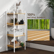 Four-tier bamboo shelf unit – image 7