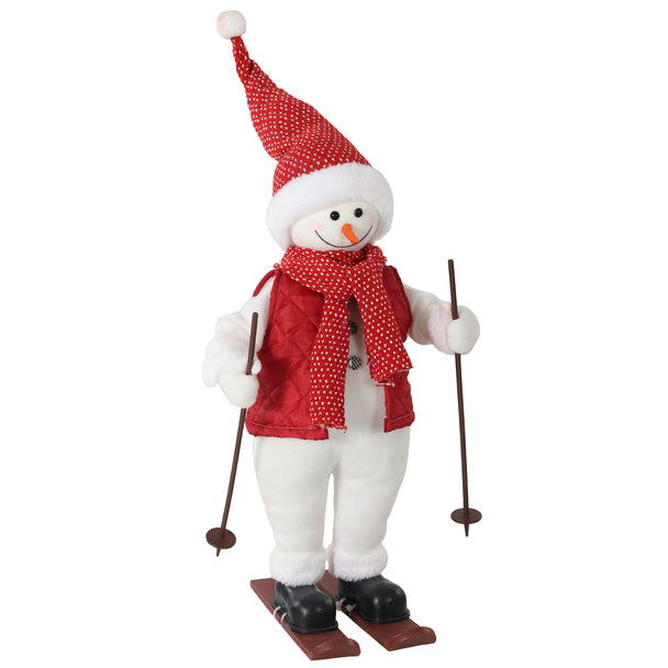 2ft Skiing Santa on a white background