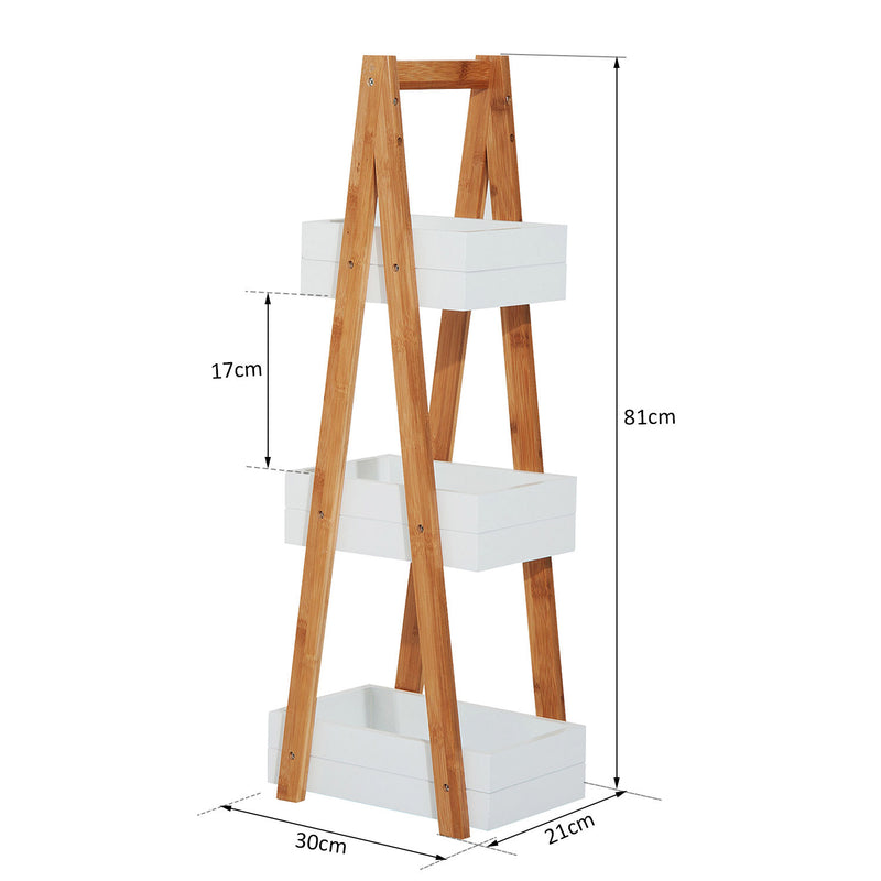 3-tier A-frame bathroom shelf – image 3