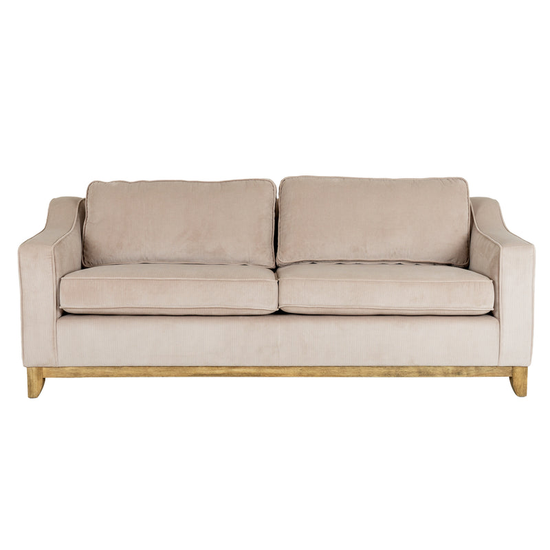Fairmont cream sofa from the front