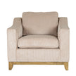 Fairmont cream armchair from the front