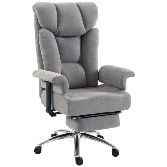 HOMCOM Big and Tall Office Chair, 250 kg Heavy Duty Executive Desk Chair with Adjustable Padded Armrests and High Back