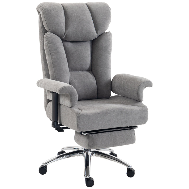 HOMCOM Big and Tall Office Chair, 250 kg Heavy Duty Executive Desk Chair with Adjustable Padded Armrests and High Back