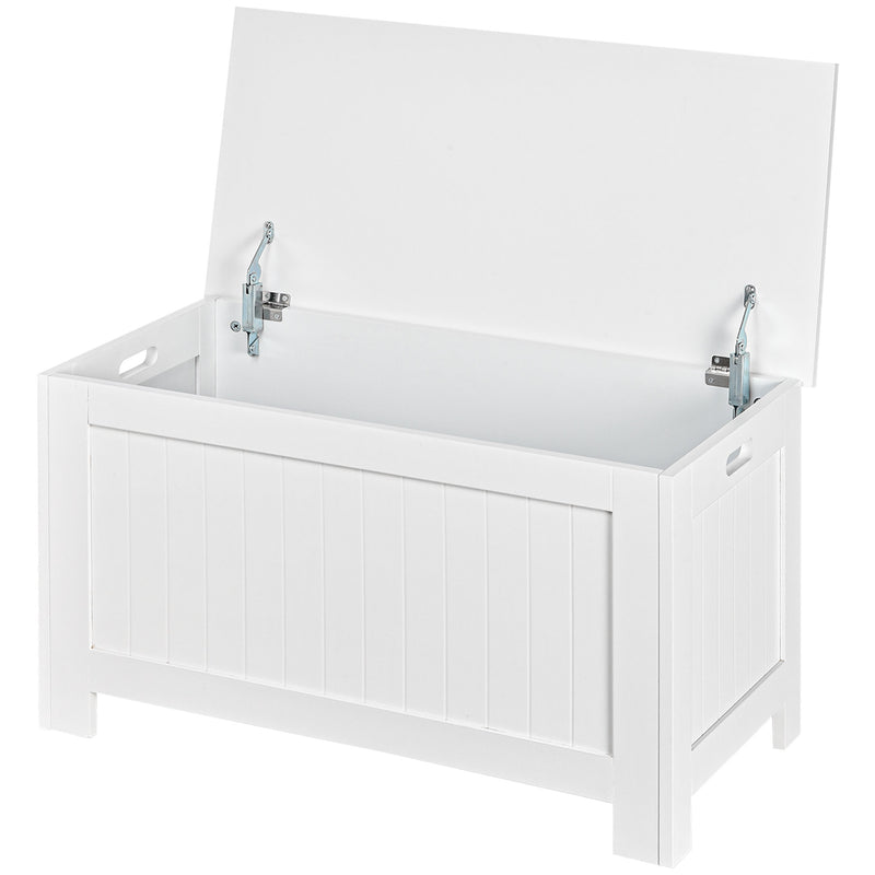 White lift-top storage chest – image 10