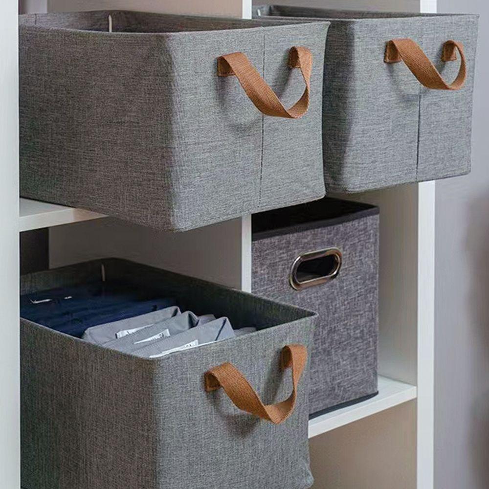 Collapsible Storage Box with Steel Frame and Fabric Drawer