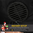 Built-in fan for inflating the display