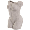 Female figure vase from a three-quarter angle