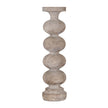 Ferro large distressed grey ceramic candlestick