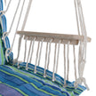 Outsunny Hanging Rope Chair with Soft Padded Seat & Backrest, Portable Garden Hammoc Chair with Wooden Support Bar – view 8