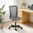 Vinsetto Computer Desk Chair, Mesh Office Chair with Adjustable Height and Swivel Wheels, Armless Study Chair, Grey – view 8