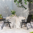 Folding mesh garden chairs, black – image 7