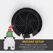 Built-in fan for inflating the display