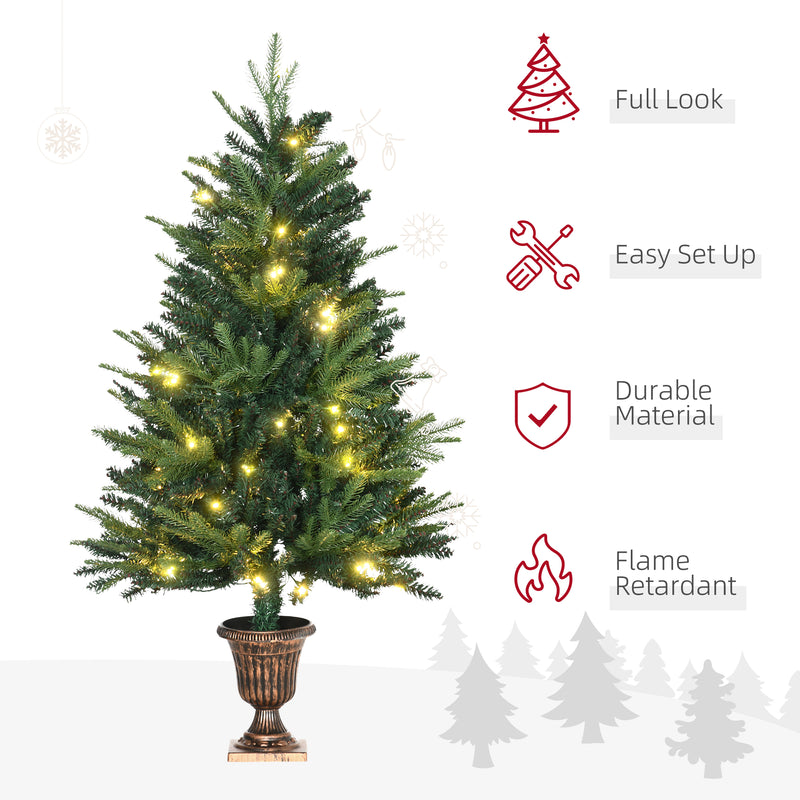 4ft pre-lit Christmas tree with vase base – image 8
