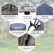 Round rattan daybed with canopy – image 5