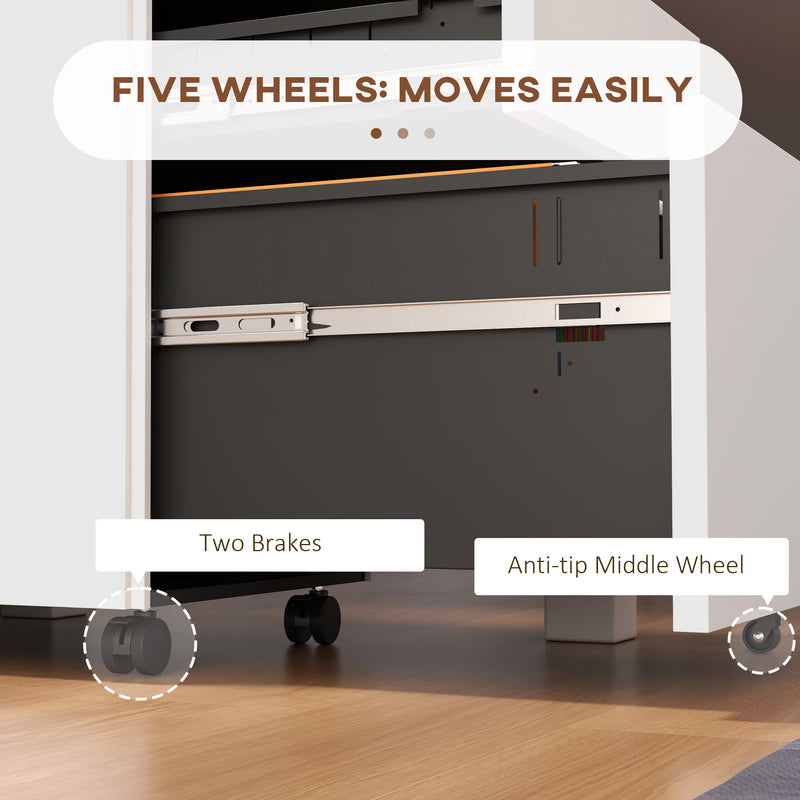 3-drawer steel filing cabinet – image 7