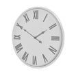 Flemings white wall clock seen from an angle