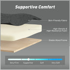 Three-Way Two-Seater Sofa Bed - Charcoal Grey