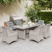 Aluminium rattan dining set – image 8