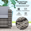 2-seater rattan garden sofa – image 5