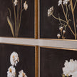 Four Botanicals Framed Wall Art in Classic Frame – 100 × 80cm, close-up of the gold-toned inner borders