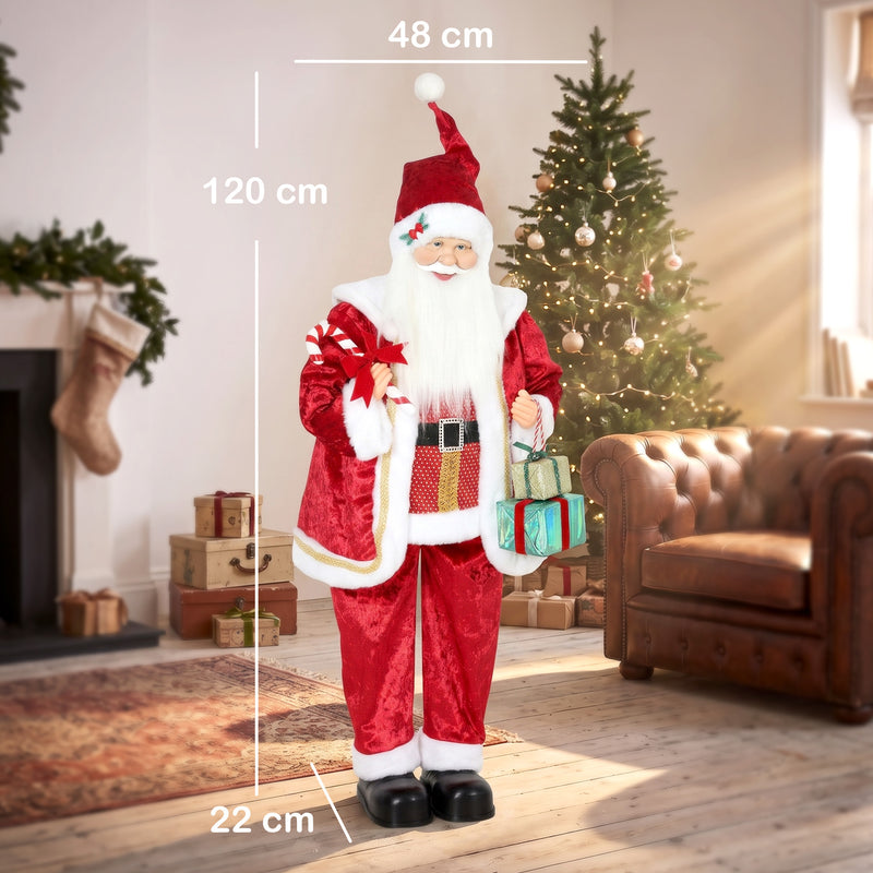 Dimensions of the 120cm singing and dancing Santa