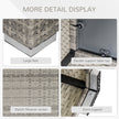 Light grey square rattan coffee table – image 5