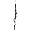 Frosted eucalyptus and lamb's ear winter garland hanging full length