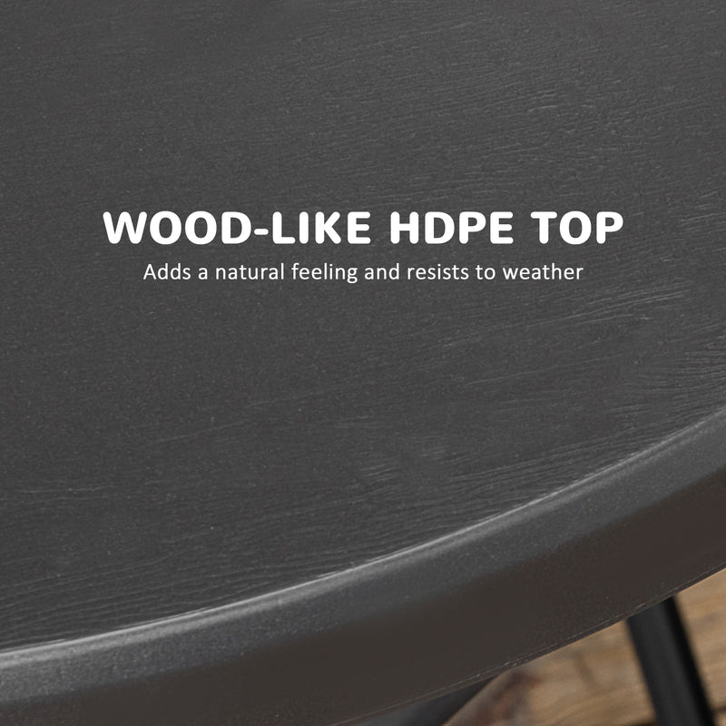 Folding round garden table – image 5