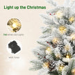 60 cm snowy tabletop tree with timer – image 5