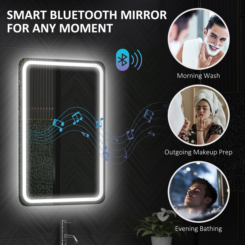70 x 50 cm Bluetooth LED mirror – image 5