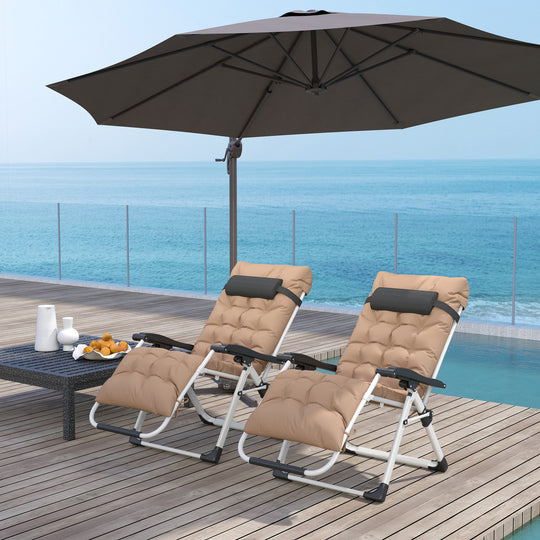Khaki zero gravity chairs – image 2