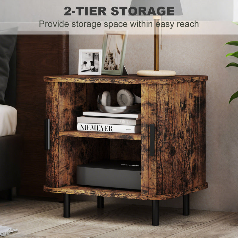 Tambour bedside table – image 6