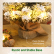 60 cm pre-lit snowy tabletop tree – image 7