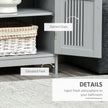 Grey bathroom floor cabinet – image 6