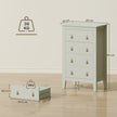 Green 4-drawer chest – image 3