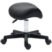 Black curved salon stool – image 10