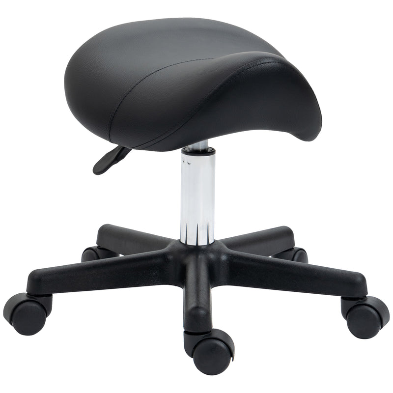 Black curved salon stool – image 10
