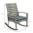 Rattan rocking chair – image 3