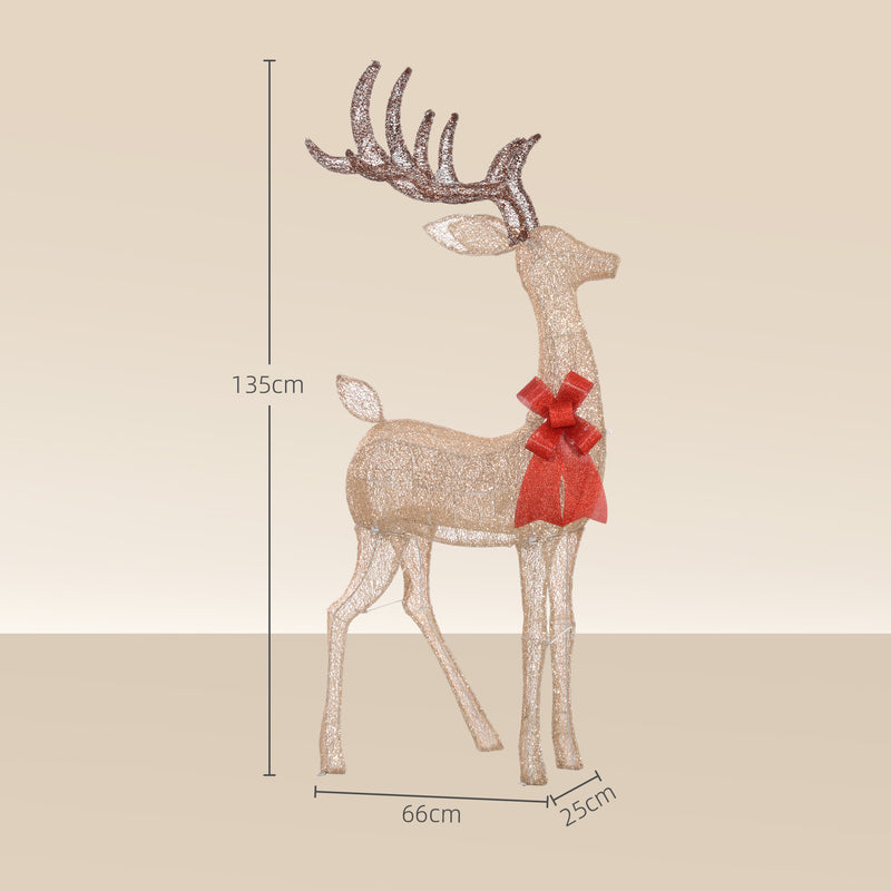 Dimensions of the light-up Christmas figures