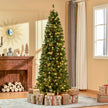 7ft pre-lit pencil Christmas tree – image 2