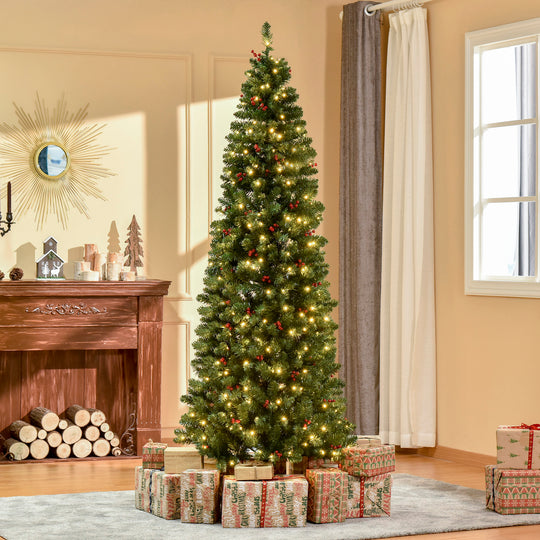 7ft pre-lit pencil Christmas tree – image 2