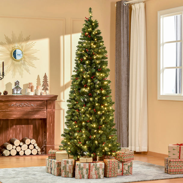 7ft pre-lit pencil Christmas tree – image 2