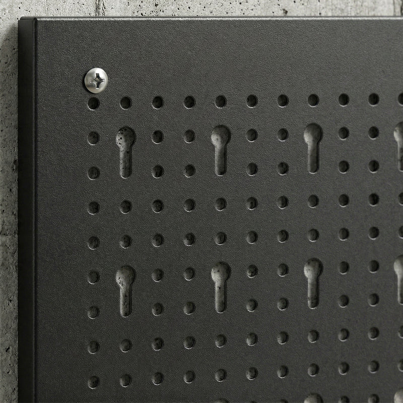 28-Piece Wall-Mounted Tool Pegboard Set with 3 Panels – Black/Red – image 9 of 9