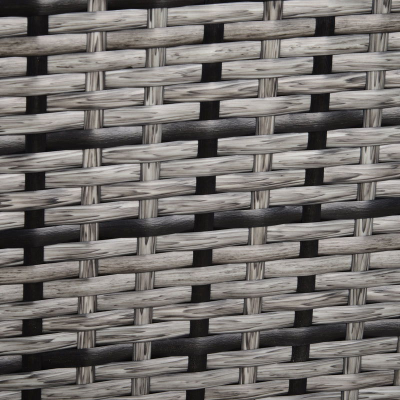 Mixed grey rattan armchair – image 9