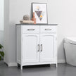 White 2-drawer bathroom cabinet – image 2