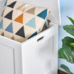 White lift-top storage chest – image 9