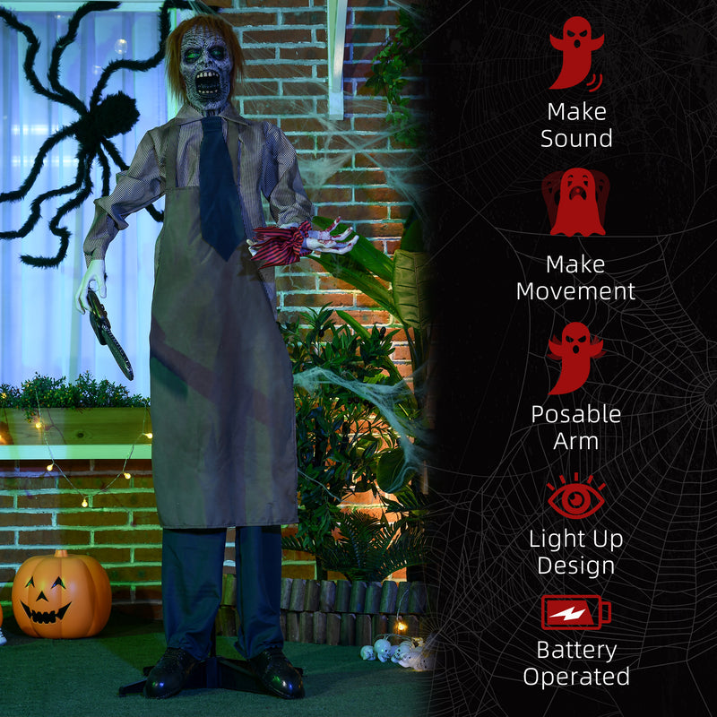 170cm Animated Chainsaw Killer with Glowing Eyes & Sound – image 7 of 9